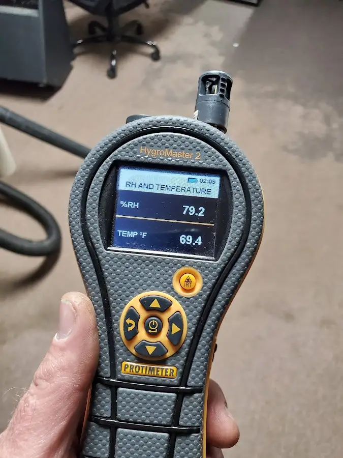Moisture meter humidity assessment for Fire & Smoke Damage Restoration in Southold
