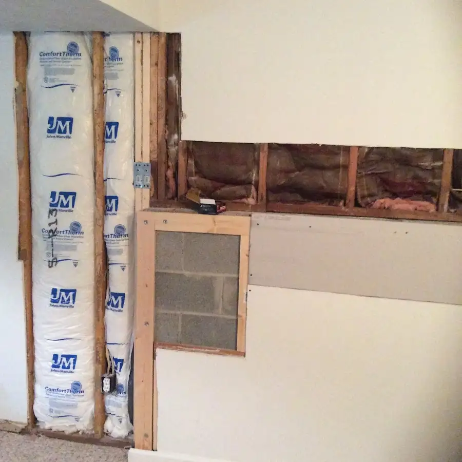 Wall insulation replacement during Odor Removal & Deodorization in Southold